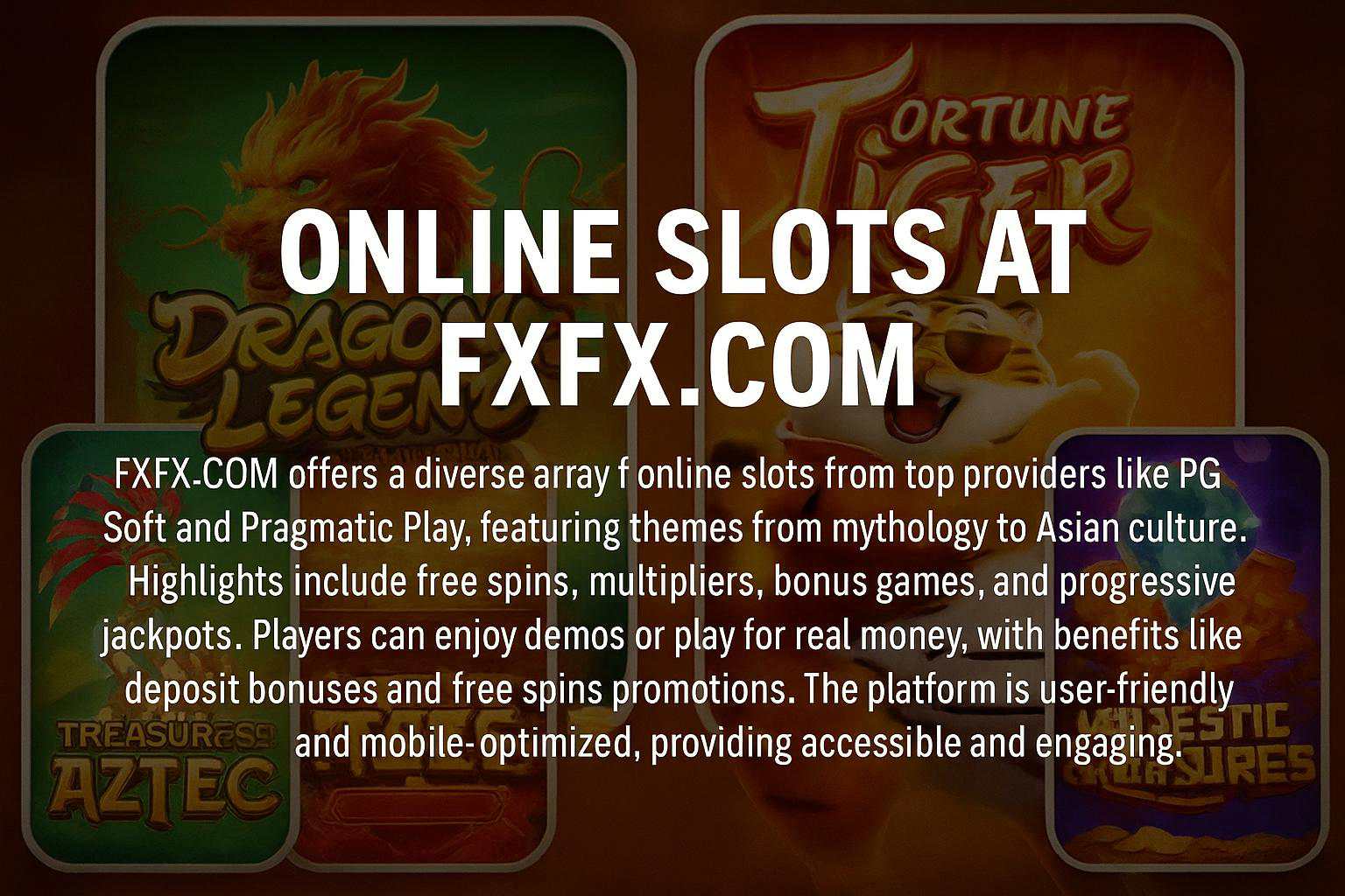 Explore o mundo das slot machines no FXFX.COM Casino